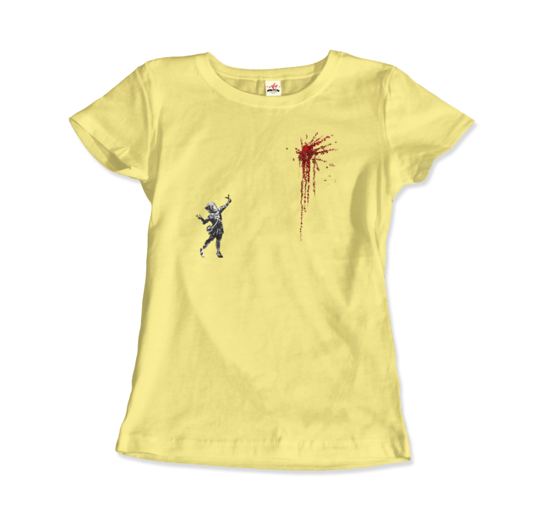 banksy valentines day mural reproduction t shirt
