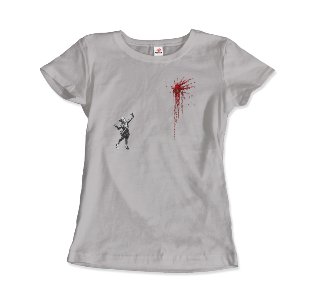 banksy valentines day mural reproduction t shirt