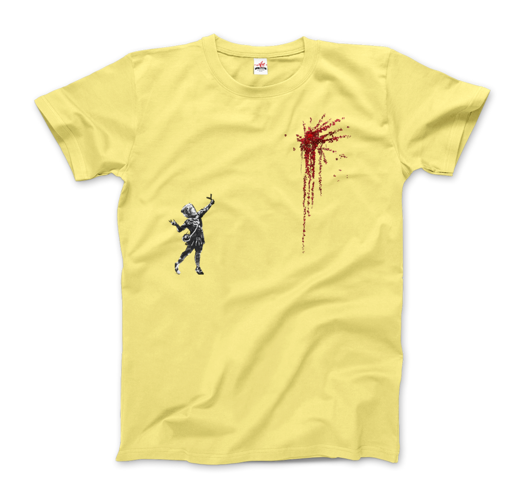 banksy valentines day mural reproduction t shirt