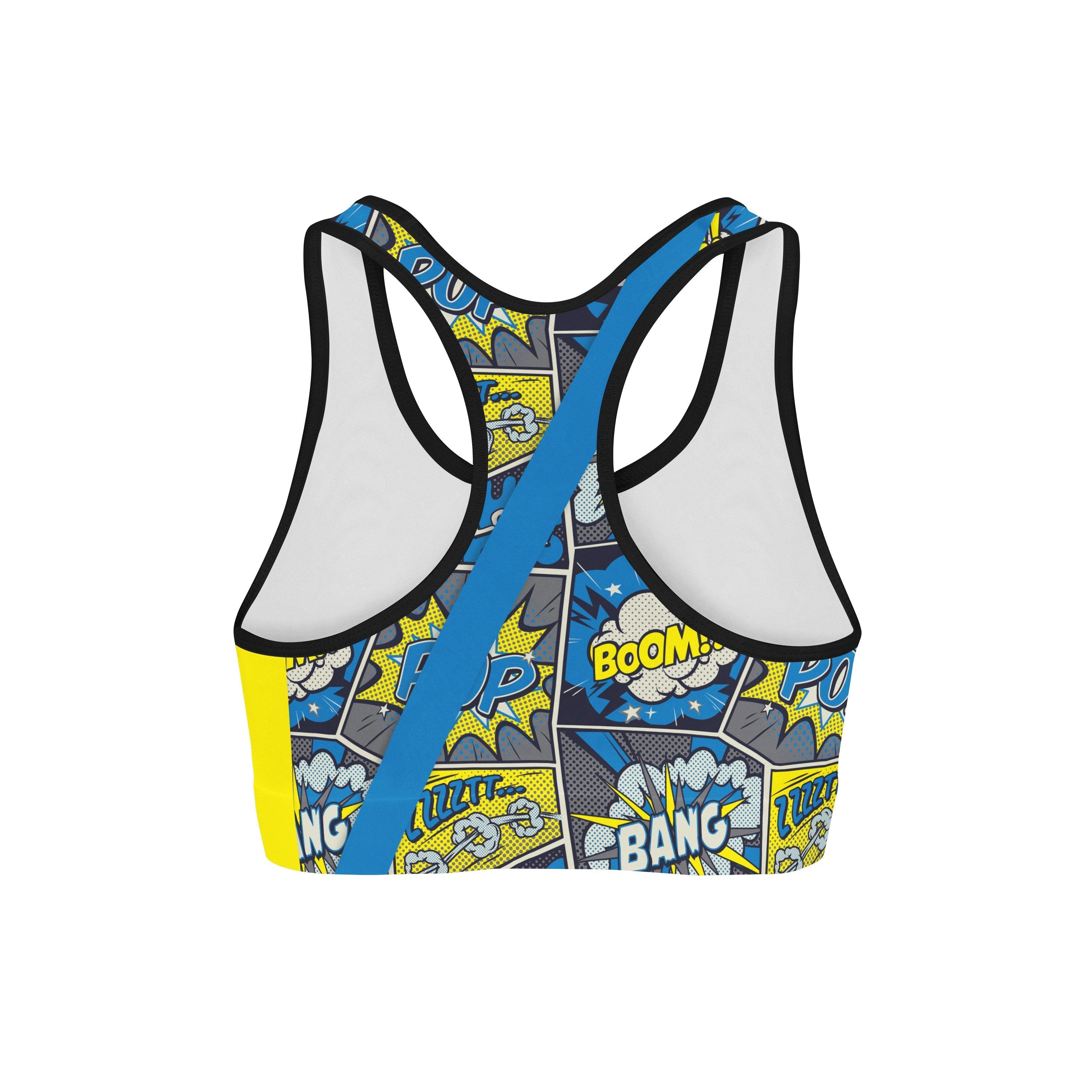 comic strips sports bra