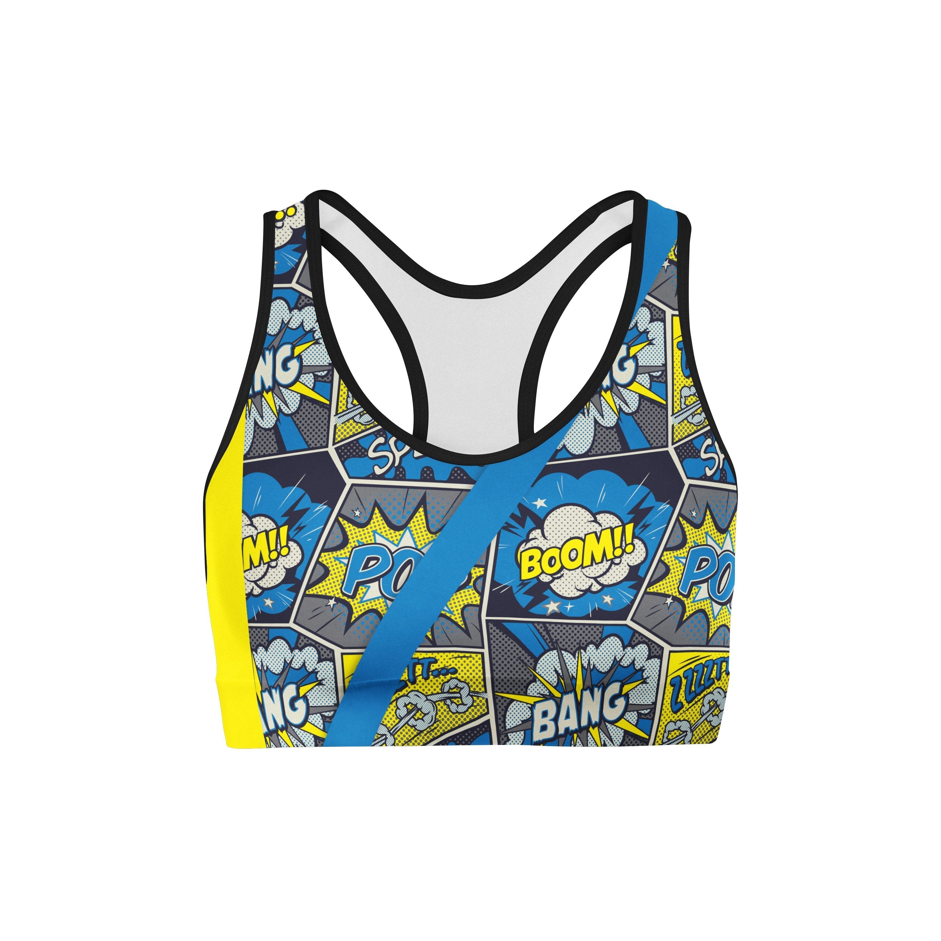 comic strips sports bra