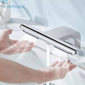interhasa!  2 in 1 Design Aotumatic Hand Dryer and Sensor Faucet Hot ＆ Cold Basin Tap Jet Air Hand Dryer for Bathroom Hotel