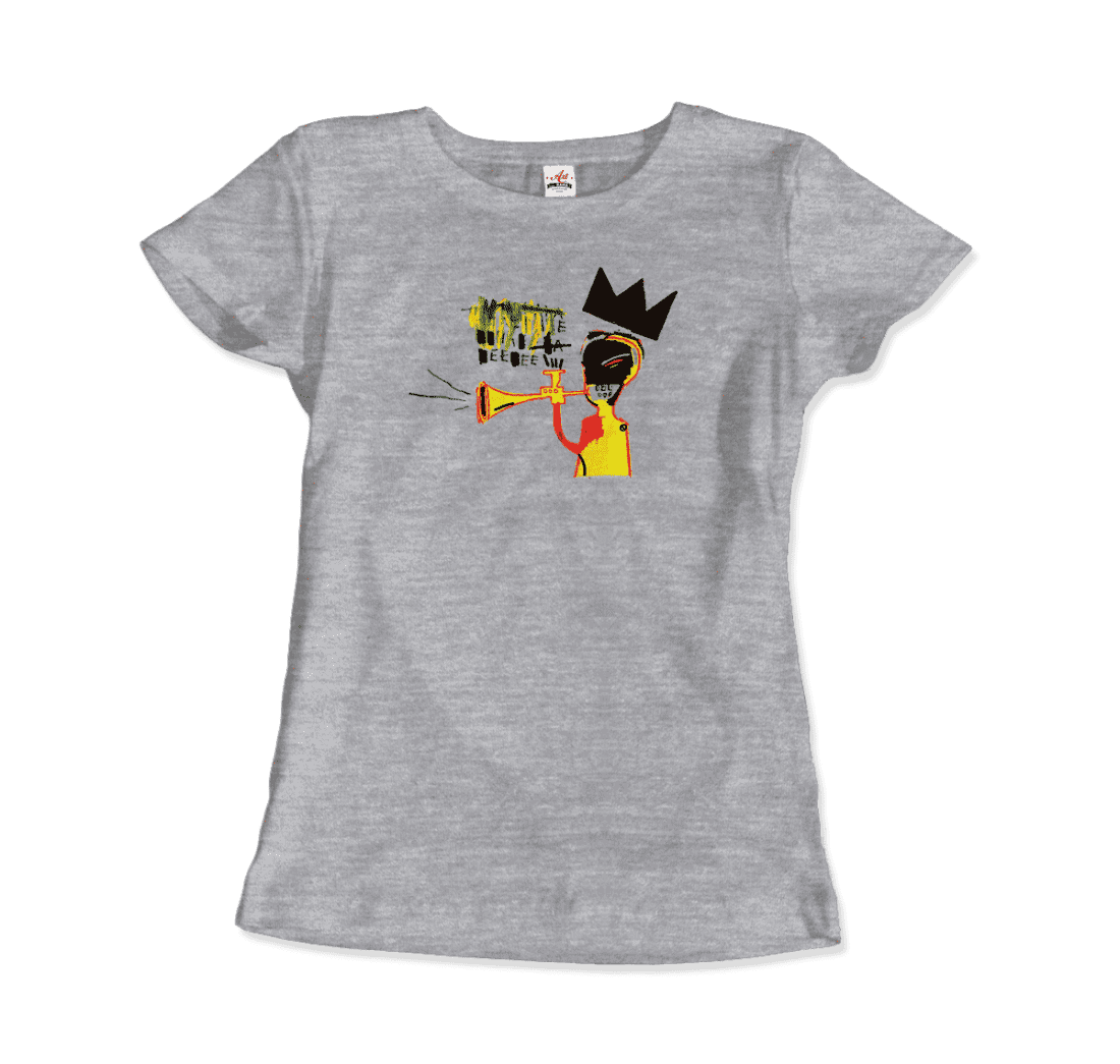 jean michel basquiat trumpet 1984 artwork t shirt art o rama