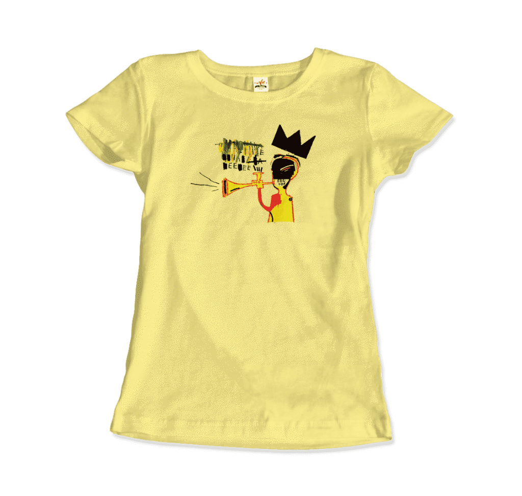 jean michel basquiat trumpet 1984 artwork t shirt art o rama