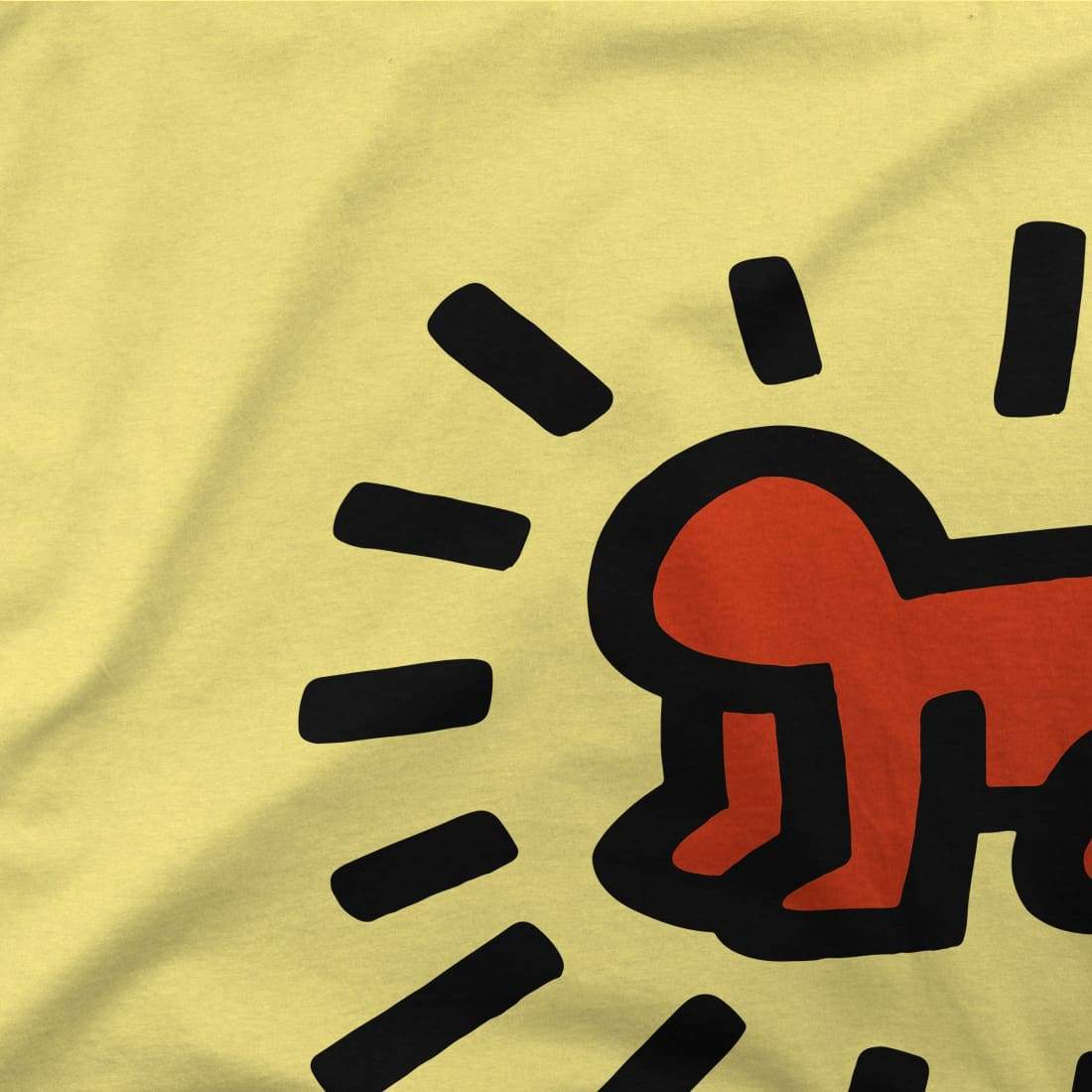 keith haring heart of men icon series street art t shirt