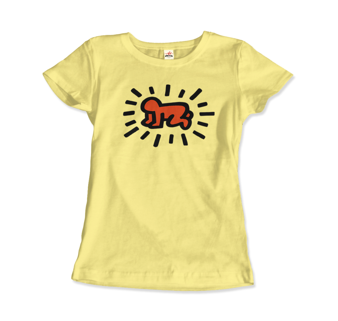 keith haring radiant baby icon 1990 street art t shirt