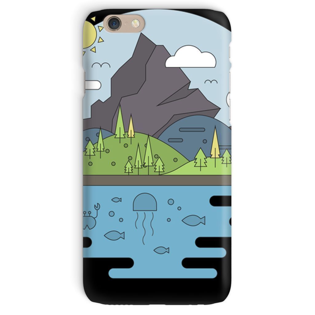 mountains world ii phone case