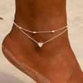 simple heart anklet ankle bracelet 1
