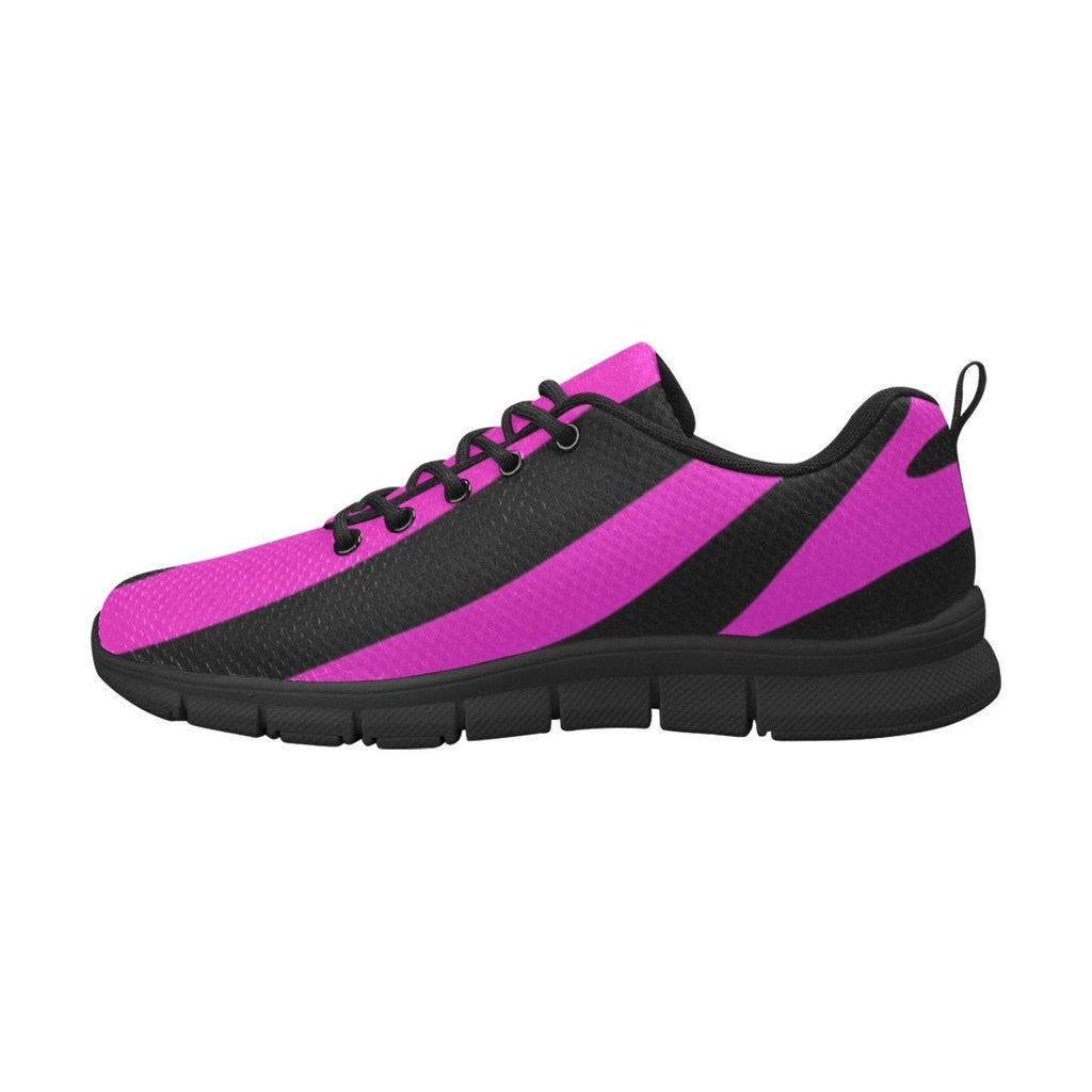 womens sneakers black and purple stripe black bottom running shoes
